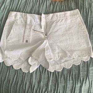White j. Crew shorts